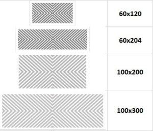 Решётка магнитная прямоугольная диаметр 100-300 (белая) в ассортименте
