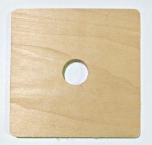 Платформа под люстру из фанеры 200*200 (вырез 40мм)