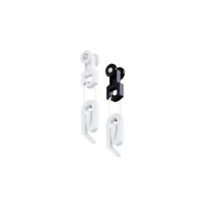 Крючок для карниза Flexy (100 шт), белый/чёрный